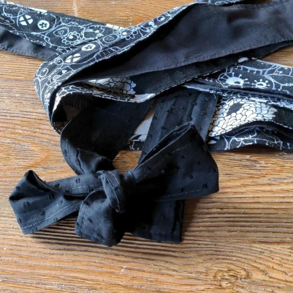 2 for $20 Set of 4 Umbrella Girl Productions Black Hair Scarves Goth
